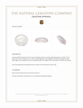 3.05 Ct. Pink Cabochon Rose Quartz from Ceylon (Sri Lanka) Appraisal