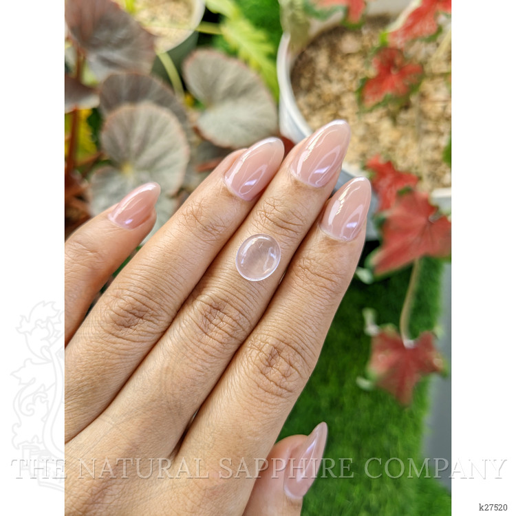 3.05 Ct. Pink Cabochon Rose Quartz from Ceylon (Sri Lanka)