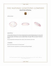 3.30 Ct. Pink Cabochon Rose Quartz from Ceylon (Sri Lanka) Appraisal