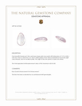 3.86 Ct. Pink Cabochon Rose Quartz from Ceylon (Sri Lanka) Appraisal