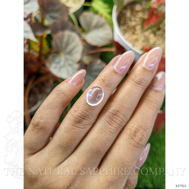 4.26 Ct. White Cabochon Quartz from Brazil