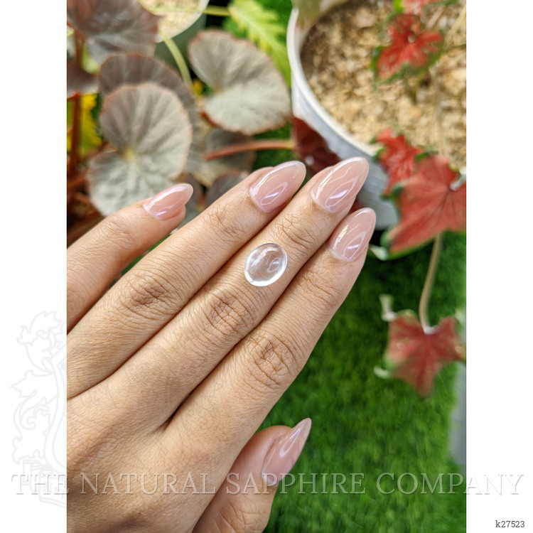 4.26 Ct. White Cabochon Quartz from Brazil