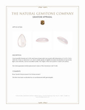 4.38 Ct. Pink Cabochon Rose Quartz from Ceylon (Sri Lanka) Appraisal