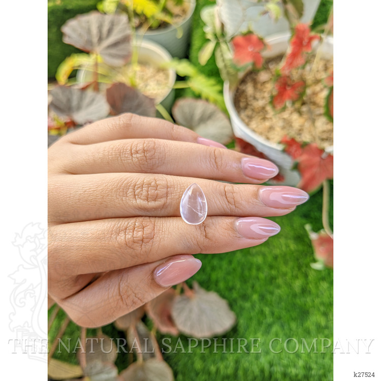 4.38 Ct. Pink Cabochon Rose Quartz from Ceylon (Sri Lanka)