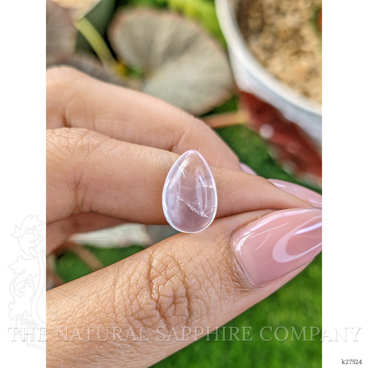 4.38 Ct. Pink Cabochon Rose Quartz from Ceylon (Sri Lanka)