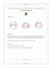 4.47 Ct. Pink Cabochon Rose Quartz from Ceylon (Sri Lanka) Appraisal