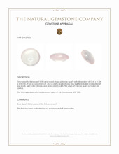5.18 Ct. Pink Cabochon Rose Quartz from Ceylon (Sri Lanka) Appraisal
