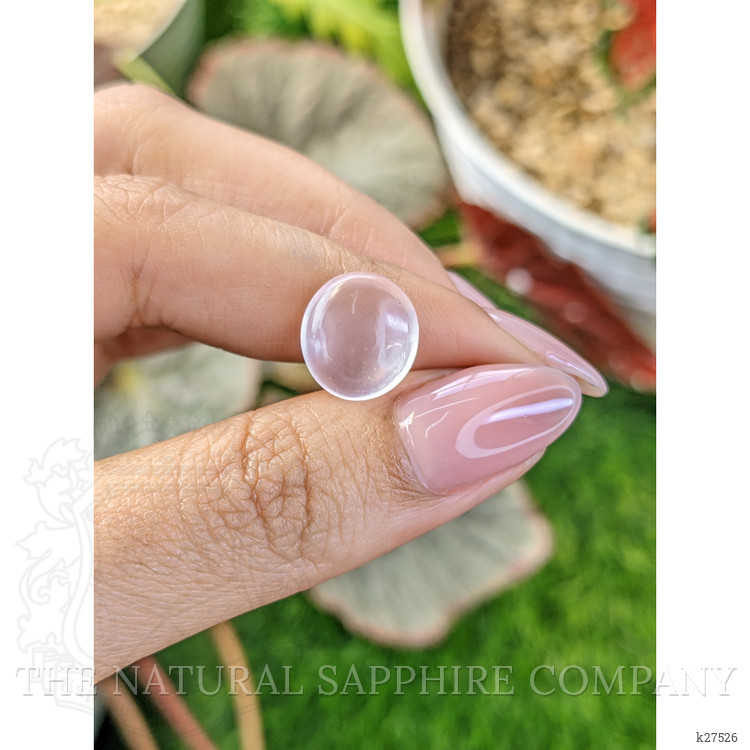 5.18 Ct. Pink Cabochon Rose Quartz from Ceylon (Sri Lanka)