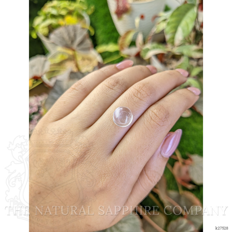 4.64 Ct. White Cabochon Quartz from Madagascar