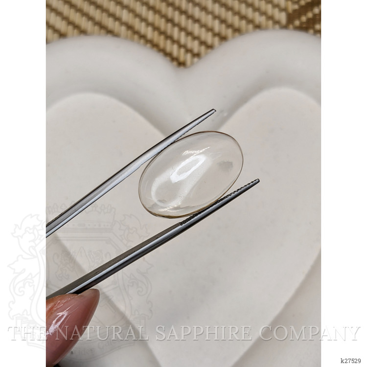 18.41 Ct. White Cabochon Quartz from Madagascar