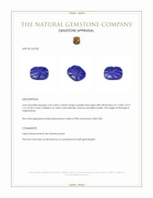 2.66 Ct. Lapis from Afghanistan Appraisal