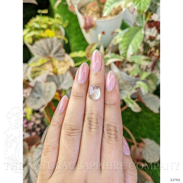 4.94 Ct. White Cabochon Quartz from Madagascar
