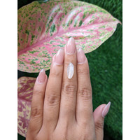 3.25 Ct. White Cabochon Moonstone from Ceylon (Sri Lanka) Life Style