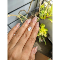 3.31 Ct. White Cabochon Moonstone from Ceylon (Sri Lanka) Life Style
