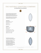 2.97 Ct. White Cabochon Moonstone from Ceylon (Sri Lanka) 3 D Scan Report