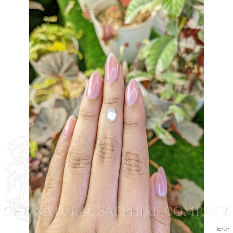 1.19 Ct. Blue Flash Cabochon Moonstone from Ceylon (Sri Lanka)