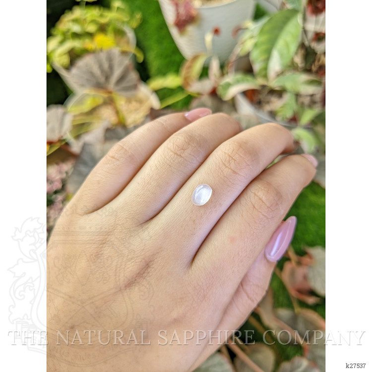 1.19 Ct. Blue Flash Cabochon Moonstone from Ceylon (Sri Lanka)