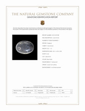 1.12 Ct. Blue Flash Cabochon Moonstone from Ceylon (Sri Lanka) Scan Report