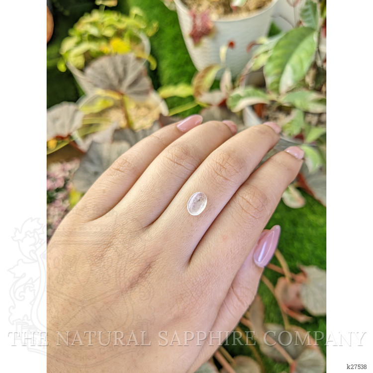 1.12 Ct. Blue Flash Cabochon Moonstone from Ceylon (Sri Lanka)