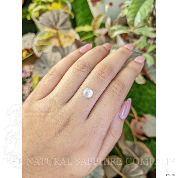 1.01 Ct. Blue Flash Cabochon Moonstone from Ceylon (Sri Lanka)