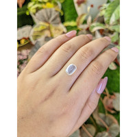 2.64 Ct. White Cabochon Moonstone from Ceylon (Sri Lanka) Life Style