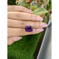 9.75 Ct. Purple Amethyst from Ceylon (Sri Lanka) Life Style