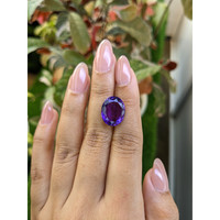 8.91 Ct. Purple Amethyst from Ceylon (Sri Lanka) Life Style