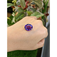 11.20 Ct. Purple Amethyst from Ceylon (Sri Lanka) Life Style