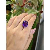 11.20 Ct. Purple Amethyst from Ceylon (Sri Lanka) Life Style