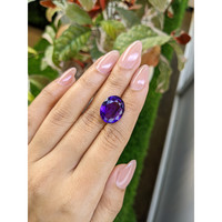 11.20 Ct. Purple Amethyst from Ceylon (Sri Lanka) Life Style