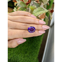 11.20 Ct. Purple Amethyst from Ceylon (Sri Lanka) Life Style