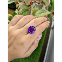 11.11 Ct. Purple Amethyst from Ceylon (Sri Lanka) Life Style
