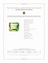 4.28 Ct. Yellowish Green Prasiolite from Madagascar Scan Report