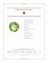 6.36 Ct. Yellowish Green Prasiolite from Madagascar Scan Report