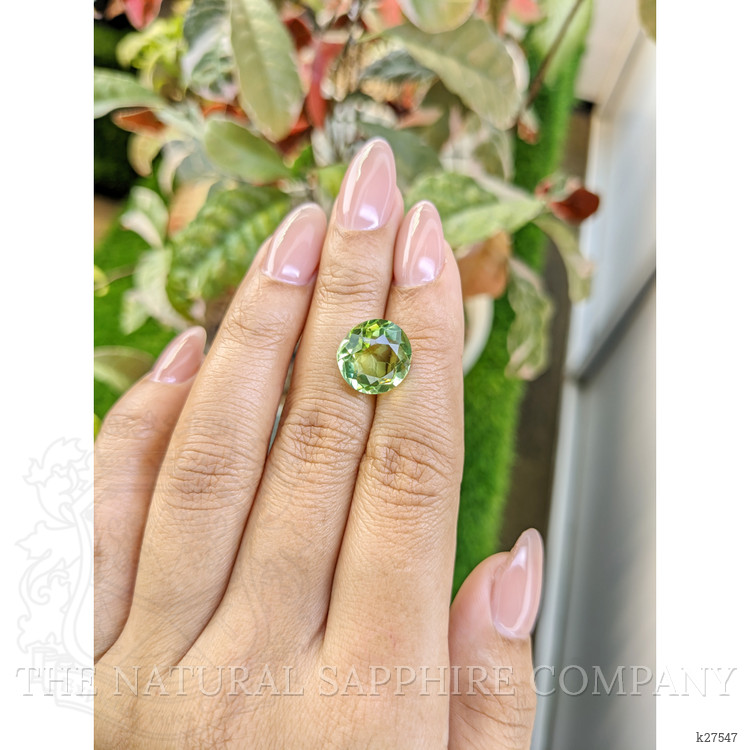 6.36 Ct. Yellowish Green Prasiolite from Madagascar