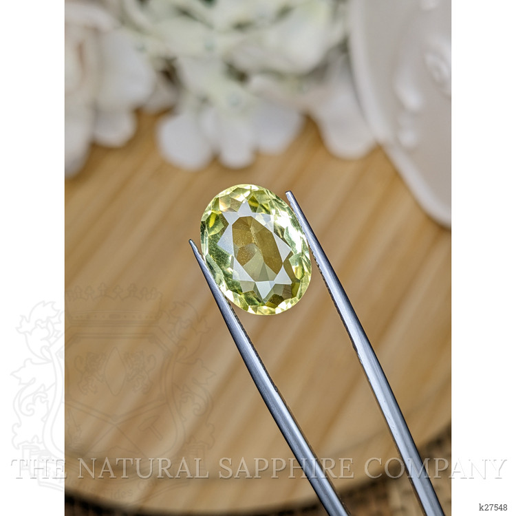 6.53 Ct. Yellowish Green Prasiolite from Madagascar