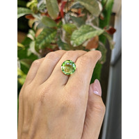 6.81 Ct. Yellowish Green Prasiolite from Madagascar Life Style