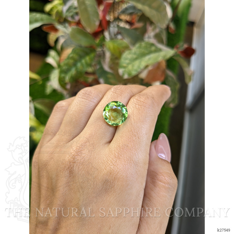 6.81 Ct. Yellowish Green Prasiolite from Madagascar