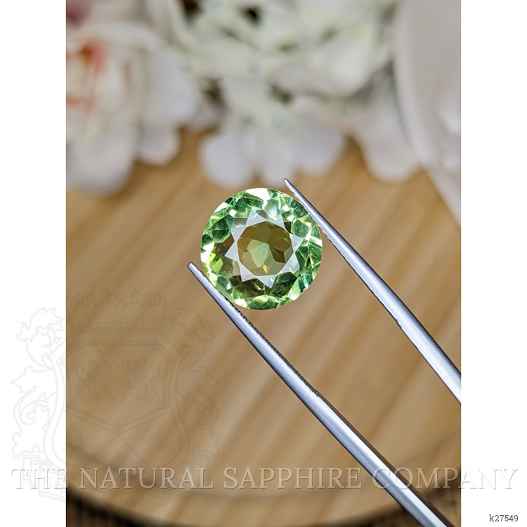 6.81 Ct. Yellowish Green Prasiolite from Madagascar