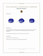3.75 Ct. Lapis from Afghanistan Appraisal