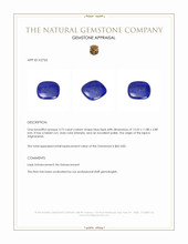 3.75 Ct. Lapis from Afghanistan Appraisal