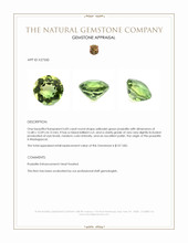 6.83 Ct. Yellowish Green Prasiolite from Madagascar Appraisal