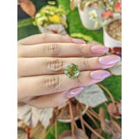 6.83 Ct. Yellowish Green Prasiolite from Madagascar Life Style