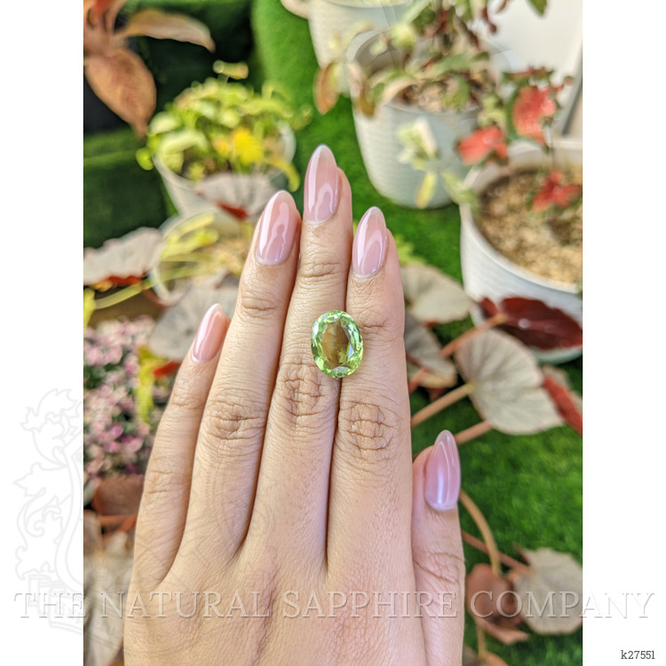 7.06 Ct. Yellowish Green Prasiolite from Madagascar