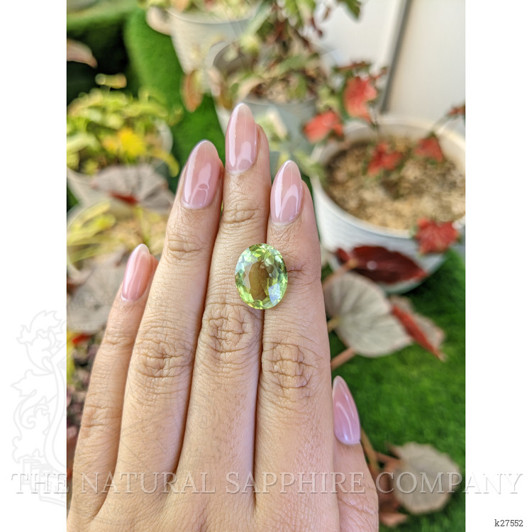 7.42 Ct. Yellowish Green Prasiolite from Madagascar
