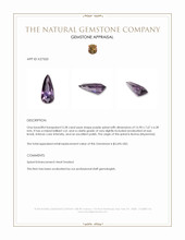 5.28 Ct. Purple Spinel from Burma (Myanmar) Appraisal
