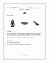 5.33 Ct. Purple Spinel from Burma (Myanmar) Appraisal