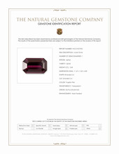 3.68 Ct. Purplish Pink Spinel from Burma (Myanmar) Scan Report