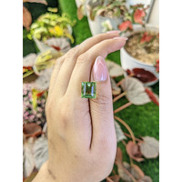 8.30 Ct. Green Prasiolite from Madagascar Life Style