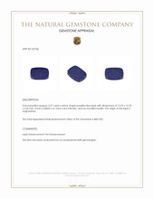 3.37 Ct. Lapis from Afghanistan Appraisal